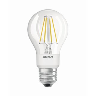 OSRAM LEDVANCE LED Glühlampenform Filament Parathom+ A 40 Watt 4,5 Watt 827 2700 Kelvin warmweiss extra E27 dimmbar