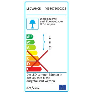 OSRAM LEDVANCE LED Lichtleiste Linear 1200 Standard (mit Schalter) 1173mm weiß 14 Watt 830 warmweiß IP20