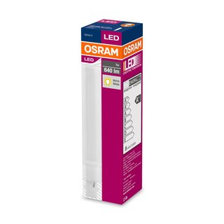 OSRAM LEDVANCE LED Dulux D 7 Watt 830 warmweiß G24d-2 (Sockel wie 18 Watt 2P)