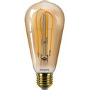 PHILIPS Classic LEDbulb 5 Watt E27 820 ST64 gold Vintage