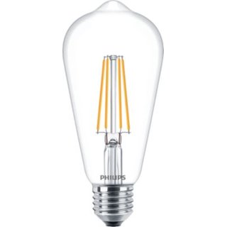 PHILIPS Classic LEDbulb 7 Watt E27 827 2700 Kelvin warmweiss extra ST64 klar Filament