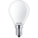 PHILIPS Classic LEDluster Tropfenlampe 4,3 Watt P45 E14 matt