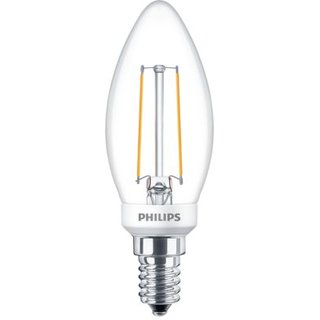 PHILIPS Classic LEDcandle Kerzenlampe 2,7 Watt E14 827 2700 Kelvin warmweiss extra B35 klar dimmbar