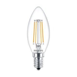 PHILIPS Classic LEDcandle Filament Kerzenlampe 4 Watt E14 827 2700 Kelvin B35 klar warmweiss extra