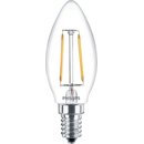 PHILIPS Classic LEDcandle Filament Kerzenlampe 2 Watt E14...
