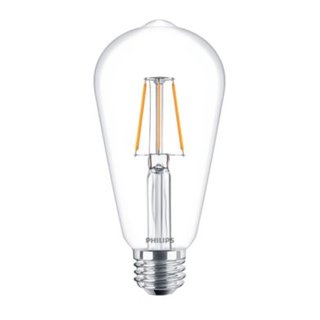 PHILIPS Classic LEDbulb Filament 4 Watt E27 827 2700 Kelvin ST64 klar warmweiss extra