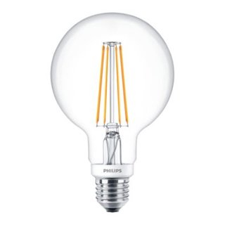 PHILIPS Classic LEDbulb Filament 7 Watt E27 827 2700 Kelvin Globe G93 klar warmweiss extra dimmbar