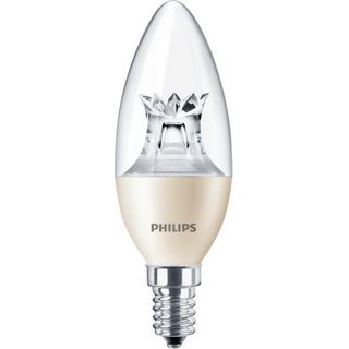PHILIPS Master LEDcandle Kerzenlampe 8 Watt E14 827 warmton extra B40 klar dimmbar
