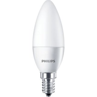 PHILIPS CorePro LEDcandle Kerzenlampe 5,5 Watt 827 warmton extra E14 B35 matt