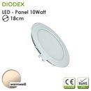 DIODEX LED Panel rund / 18cm / 10Watt / warmwei / 3000K...