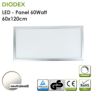 DIODEX LED Panel / 60x120cm / 60Watt / neutralweiß / 4000K / 5100 Lumen