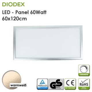 DIODEX LED Panel / 60x120cm / 60Watt / warmwei� / 3000 K...