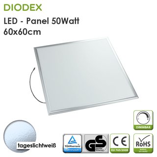 DIODEX LED Panel / 60x60cm / 50Watt / tageslichtwei / 6000K / 4200 Lumen
