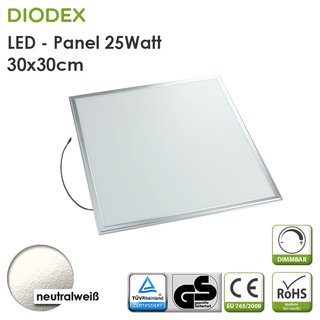 DIODEX LED Panel / 30x30cm / 25Watt / neutralwei� / 4000K...