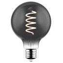 Blulaxa LED Filament Vintage Globelampe 95mm Rauchglas 5...