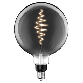 Blulaxa LED Filament Vintage Globelampe 283mm Rauchglas 8,5 Watt E27 140 lm extra warmweiß