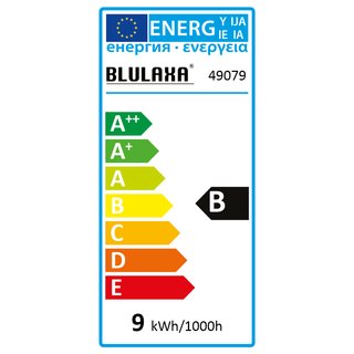 Blulaxa LED Filament Vintage PS160 Rauchglas 8,5 Watt 140 lm extra warmweiß E27