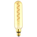 Blulaxa LED Filament Vintage Röhrenlampe T65 Goldglas 5...