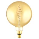 Blulaxa LED Filament Vintage Globelampe 283mm Goldglas...