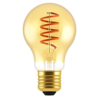 Blulaxa LED Filament Vintage Lampe Birnenform Goldglas 5 Watt 250 lm E27
