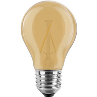 Blulaxa LED Filament Vintage Lampe Birnenform Goldglas 4 Watt 320 lm extra warmweiß E27