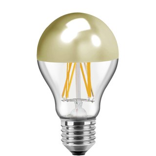 Blulaxa LED Filament Vintage Lampe Birnenform Goldglas 7 Watt 550 lm warmweiß E27